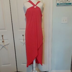 Tommy Bahama Asymmetrical Pink Dress